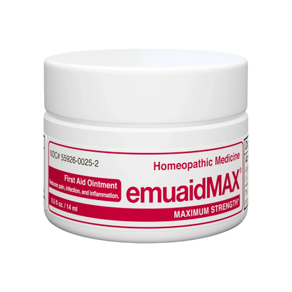 emuaid EMUAIDMAX Ointment for Itchy Skin, Maximum Strength Treatment for Athlete's Foot, Psoriasis, Jock Itch, Rash, Eczema, Cold Sores, Blisters,