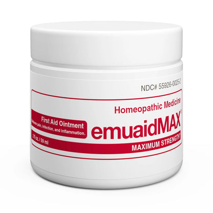 emuaid EMUAIDMAX Ointment for Itchy Skin, Maximum Strength Treatment for Athlete's Foot, Psoriasis, Jock Itch, Rash, Eczema, Cold Sores, Blisters,
