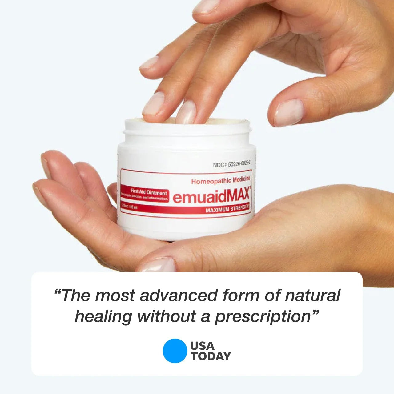 emuaid EMUAIDMAX Ointment for Itchy Skin, Maximum Strength Treatment for Athlete's Foot, Psoriasis, Jock Itch, Rash, Eczema, Cold Sores, Blisters,